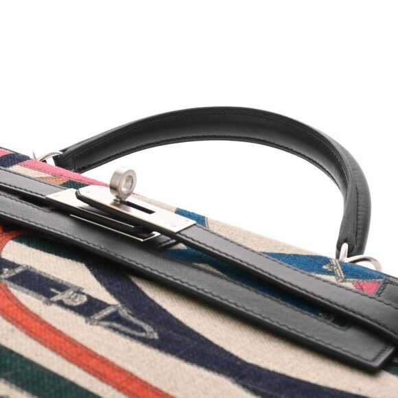 HERMES Kelly 32 Outside stitching Cavalcadour beige bag 800000136675000 - Picture 4 of 10